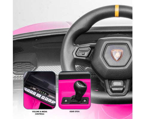 Kahuna Lamborghini Performante Kids Electric Ride On Car Remote Control by Kahuna - Pink