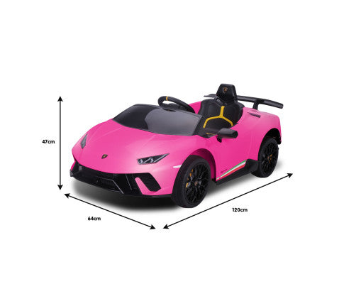 Kahuna Lamborghini Performante Kids Electric Ride On Car Remote Control by Kahuna - Pink