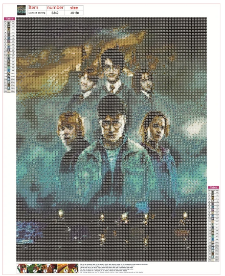Harry Potter 40*50CM (Canvas) Full Round Drill Diamond Painting