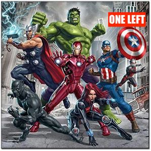 Mnp Dotz Iron Man,Captain America,Hulk,Thor,Black Panther,Black Widow 50x50