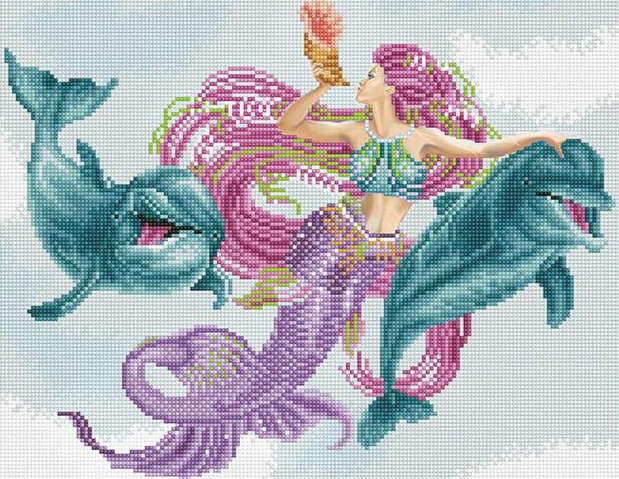Diamond DOTZ Art Kit, Mermaid and Friends 47 x 37cm