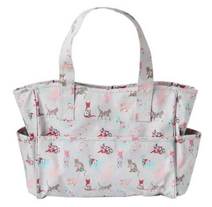 SEW EASY COLLECTION  Knitting Bag With Extra Pockets, Cats Design