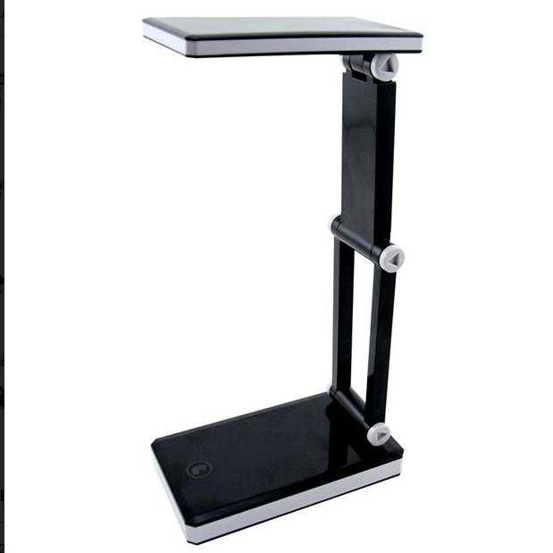 TRIUMPH  Folding LED Rechargeable Desk Lamp, Black