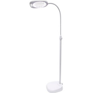 TRIUMPH  ARCH LED MAGNIFIER LAMP FLOOR OR DESK, 21 LED WHITE WITH TRAY