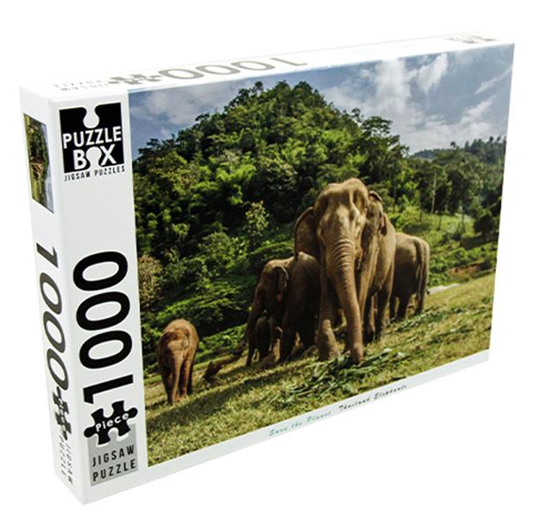 BMS  Jigsaw Puzzle 1000pc, Save The Planet, Thailand Elephants