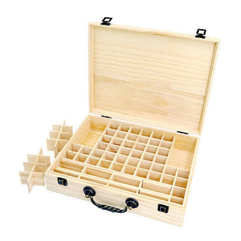 Essential Oil Storage box 70 Slots Wooden Aromatherapy